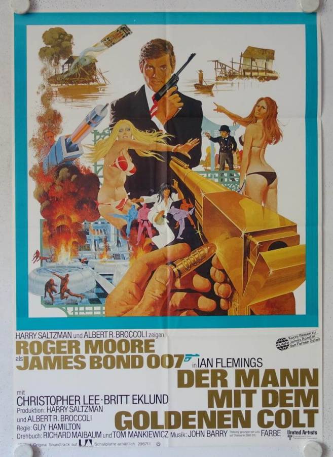 The Man with the Golden Gun original release german movie poster